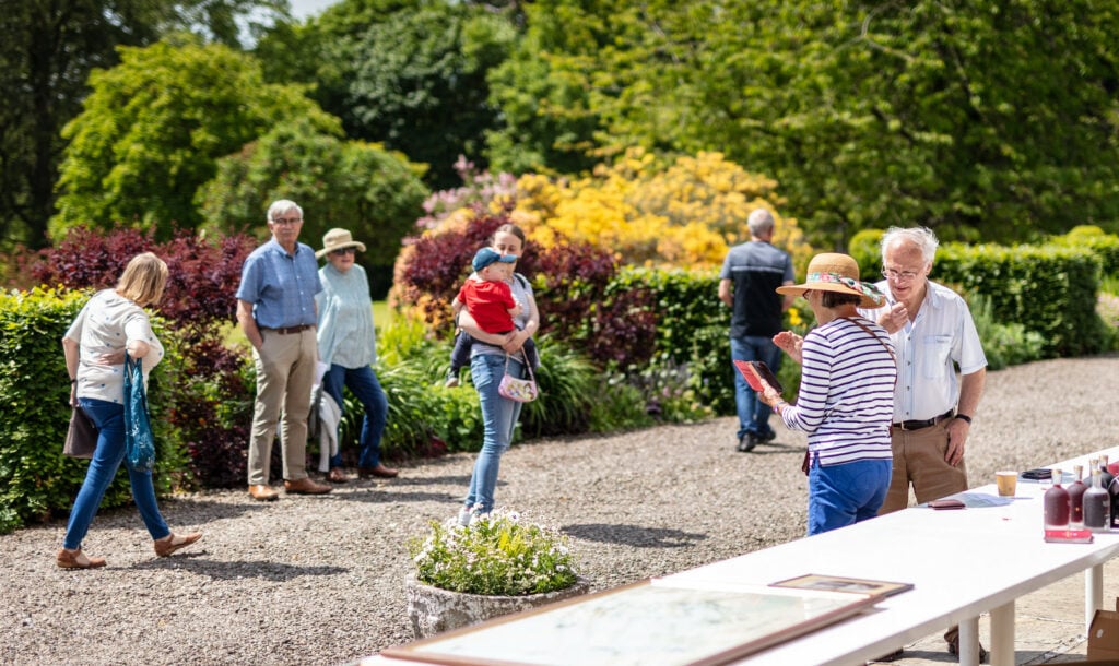 Guests explore the beauty on offer in The Whittern gardens