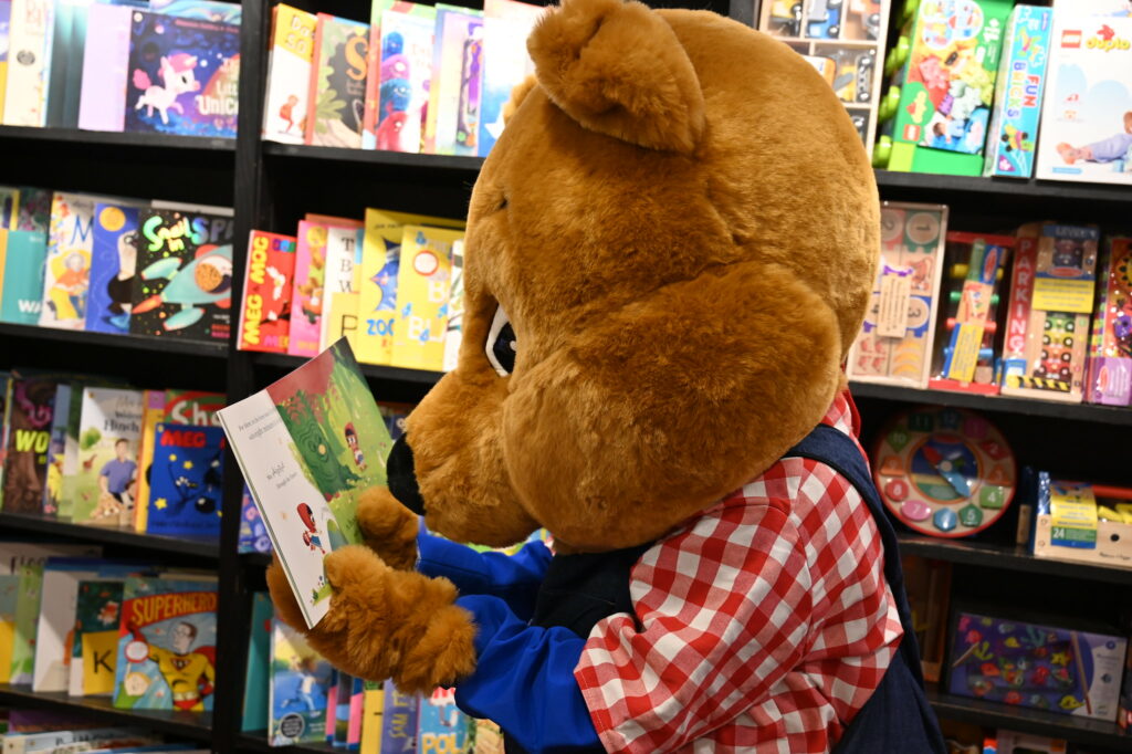 Benny Bear in Waterstones