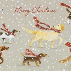 'Christmas Dog Walk' Christmas Cards