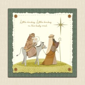 'Little Donkey' Christmas Cards