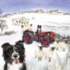 'Shep's Tractor' Christmas Cards (Twin Pack) - Image 3