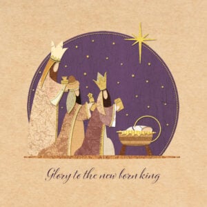 'King of Kings' Christmas Cards (Twin Pack)