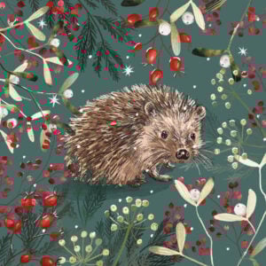 'Berry Merry Hedgehog' Christmas Cards